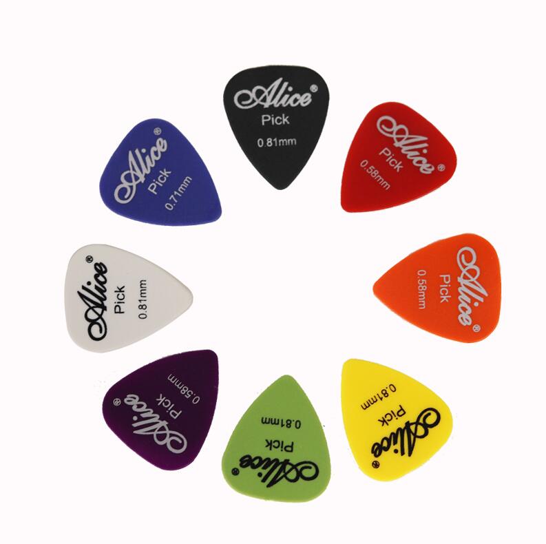 50Pcs/Set Electric Guitar Pick Acoustic Music Picks Plectrum 0.58/0.71/0.81/0.96/1.20/1.50mm Thickness Guitar Accessories GYH E-554
