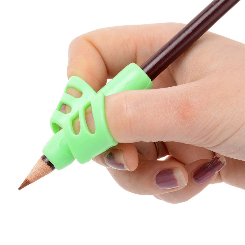 3Pcs/Set Non-toxic Children Pencil Holder Pen Writing Aid Grip Posture Correction Tools Office School
