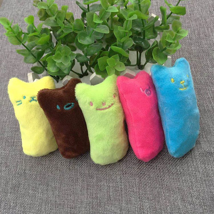 Teeth Grinding Catnip Toys Funny Interactive Plush Cat Toy Pet Kitten Chewing Vocal Toy Claws Cat Mint For Cats Hot  C-188