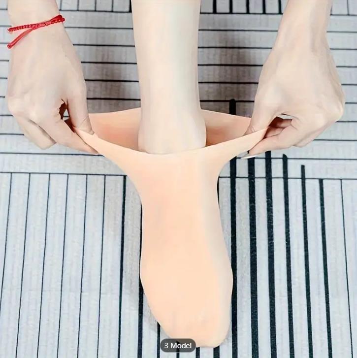 Silicone Socks For Women, Moisturizing Foot Socks, Soft Gel Socks, Women Spa Pedicure Socks For Dry Feet, Cracked Heel And Softe FZ-353-1