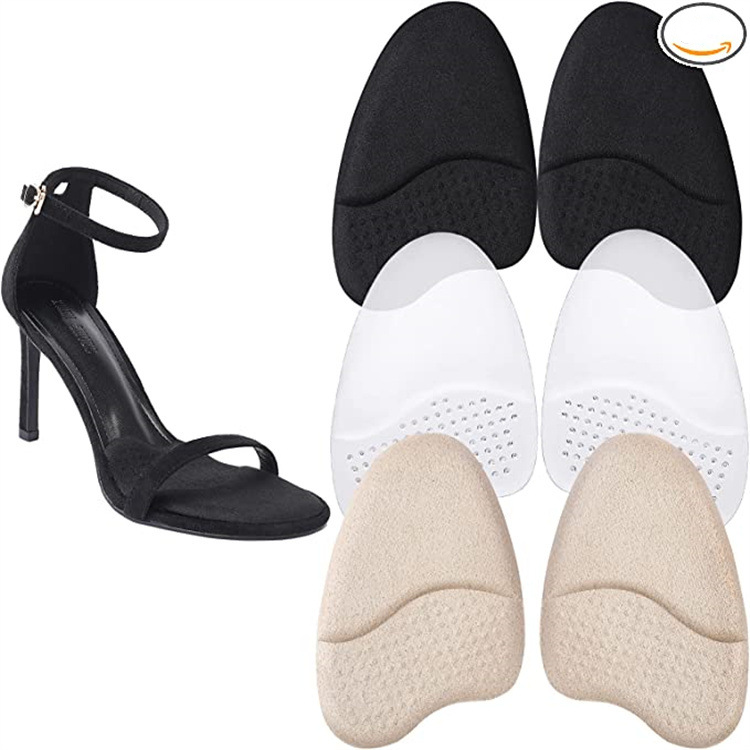 1 pair Non-slip Silicone Metatarsal Pads for Women's High Heels - Forefoot Cushions for Comfortable Feet B2-75-1