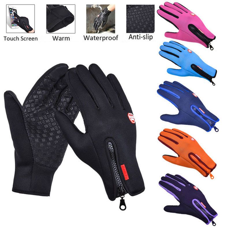 Touch Screen Motorcycle Gloves for Winter Moto Gloves Outdoor Sport Gloves Warm Women Man Anti-slip Waterproof Guantes Moto C-515