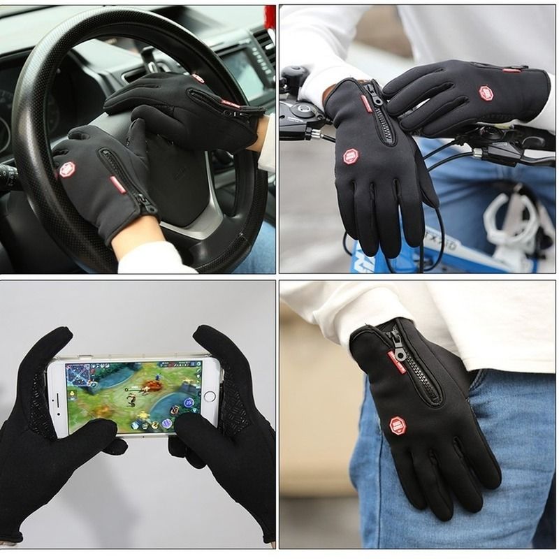 Touch Screen Motorcycle Gloves for Winter Moto Gloves Outdoor Sport Gloves Warm Women Man Anti-slip Waterproof Guantes Moto C-515