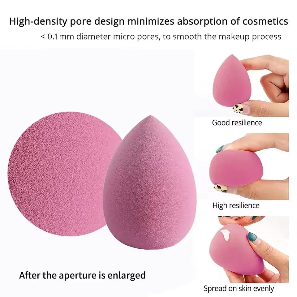 4pcs Beauty Blender Cosmetic Puff Makeup Sponge with Storage Box Foundation Sponge Women Make Up Accessories