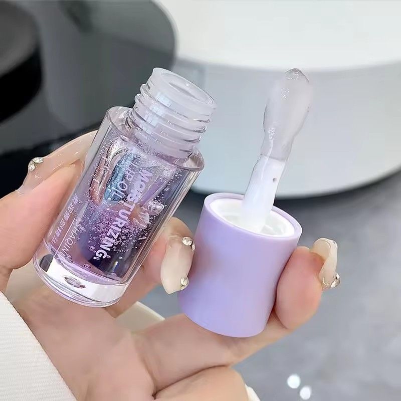 Water Light Lip Gloss Transparent Dudu Jelly Lipstick Long Lasting Nourishing Hydrating Plumping Fruit Lip Oil Korean Lip Care B2-999