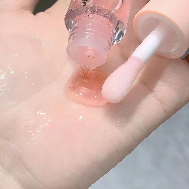 Water Light Lip Gloss Transparent Dudu Jelly Lipstick Long Lasting Nourishing Hydrating Plumping Fruit Lip Oil Korean Lip Care B2-999