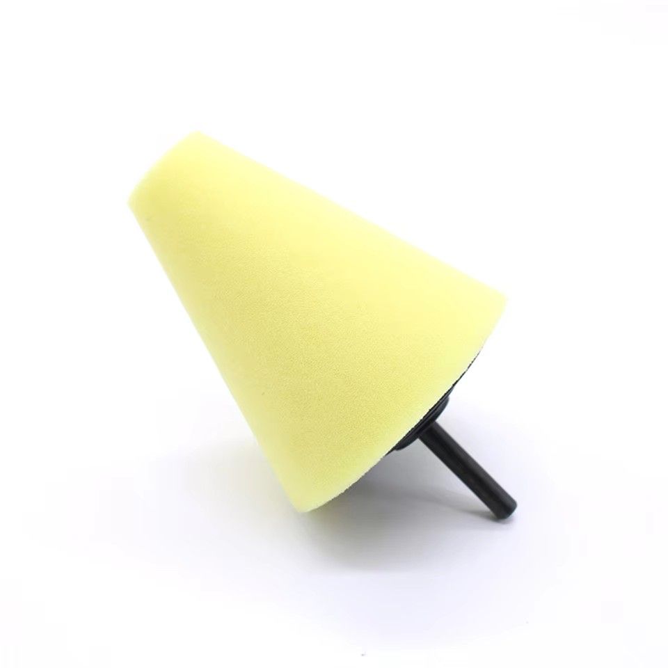 Car Tyres Foam Polishing Sponge Buffing Pad Car Polisher Tires Wheel Hub Polishing Tool Machine cone-shape Wheel