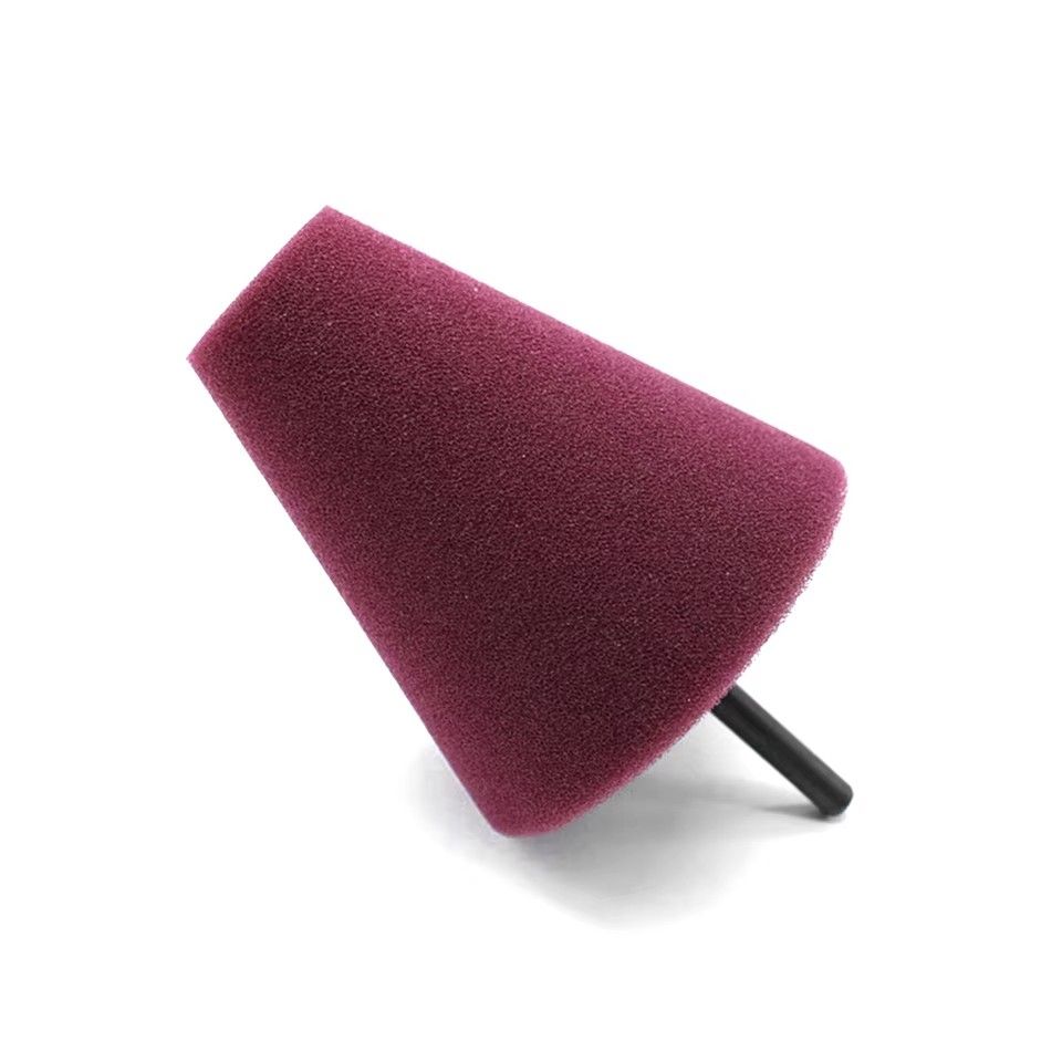 Car Tyres Foam Polishing Sponge Buffing Pad Car Polisher Tires Wheel Hub Polishing Tool Machine cone-shape Wheel