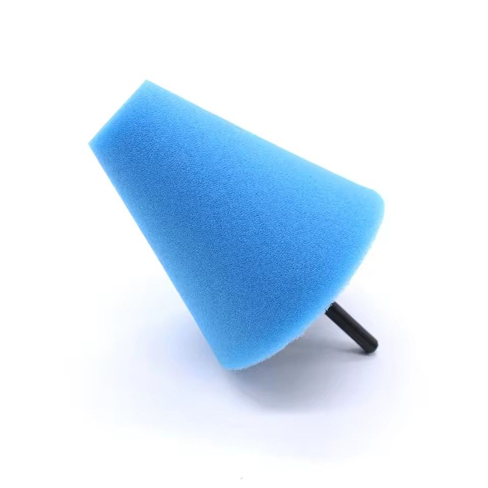 Car Tyres Foam Polishing Sponge Buffing Pad Car Polisher Tires Wheel Hub Polishing Tool Machine cone-shape Wheel