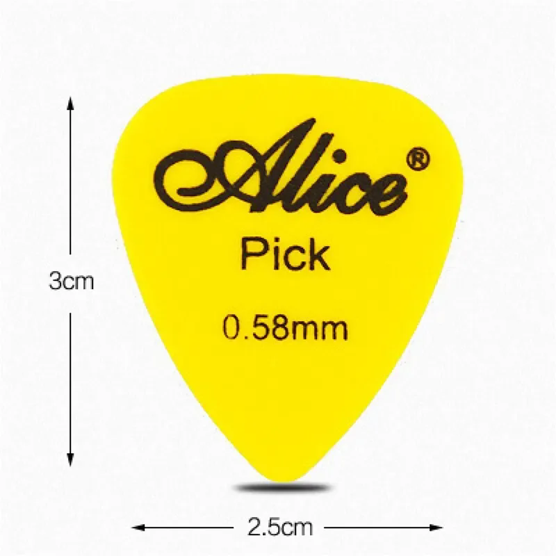 50Pcs/Set Electric Guitar Pick Acoustic Music Picks Plectrum 0.58/0.71/0.81/0.96/1.20/1.50mm Thickness Guitar Accessories GYH E-554
