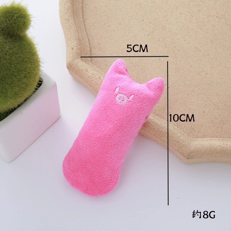 Teeth Grinding Catnip Toys Funny Interactive Plush Cat Toy Pet Kitten Chewing Vocal Toy Claws Cat Mint For Cats Hot  C-188