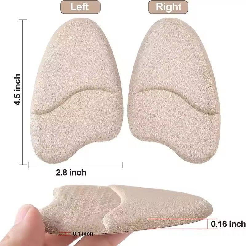 1 pair Non-slip Silicone Metatarsal Pads for Women's High Heels - Forefoot Cushions for Comfortable Feet B2-75-1