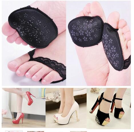 1 Pair Insole Pad Inserts Fore Foot Care Protector Insoles Breathable Anti-slip for High Heel Shoe New Girls Lady InsolesB2-39