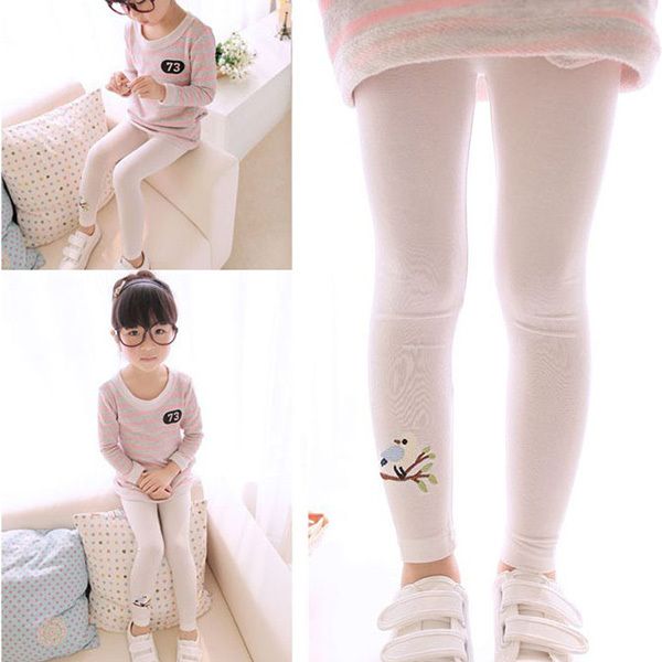 Hot Sell Baby Girl Stretch Leggings Pants Toddler Child Candy Color Trousers F3--38