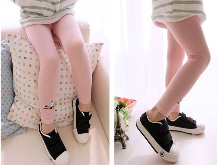 Hot Sell Baby Girl Stretch Leggings Pants Toddler Child Candy Color Trousers F3--38
