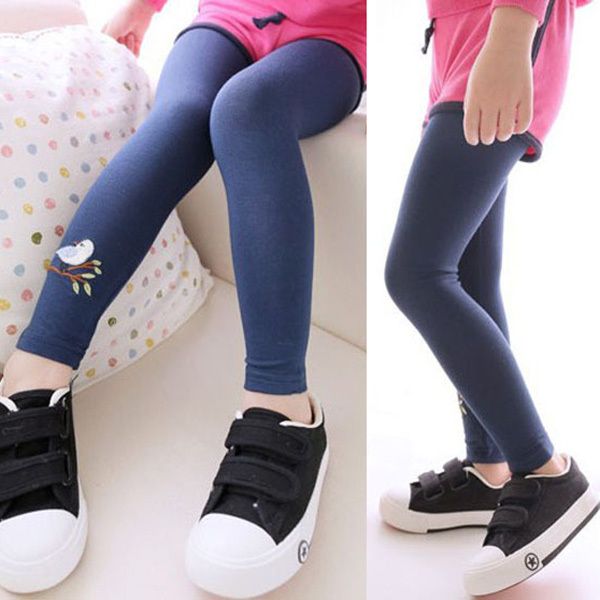 Hot Sell Baby Girl Stretch Leggings Pants Toddler Child Candy Color Trousers F3--38