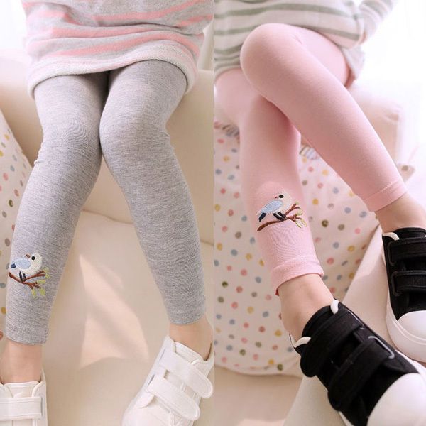 Hot Sell Baby Girl Stretch Leggings Pants Toddler Child Candy Color Trousers F3--38