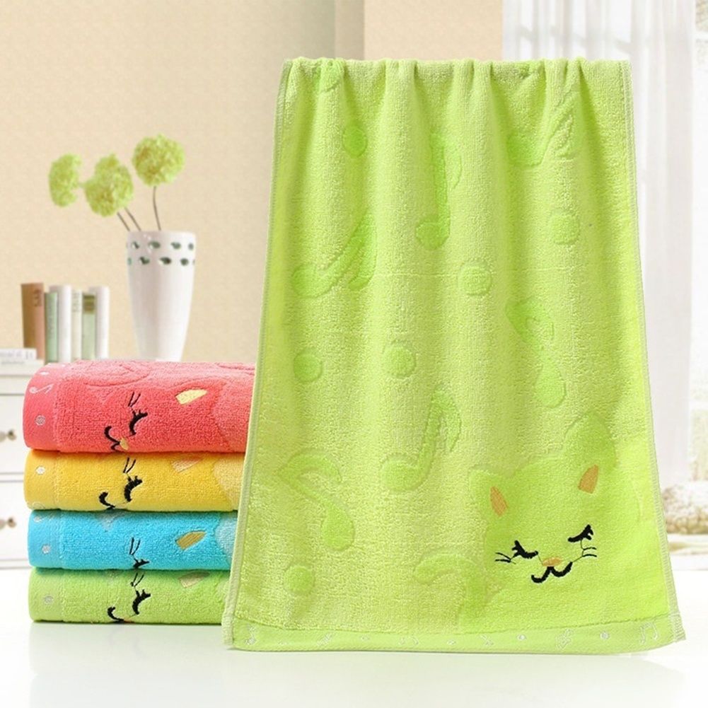 25 * 50 cm for household towel life cute cat children towel bamboo E-103