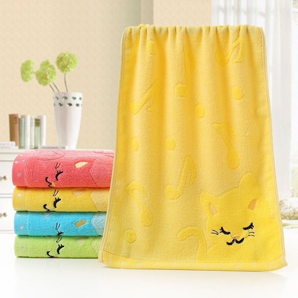 25 * 50 cm for household towel life cute cat children towel bamboo E-103