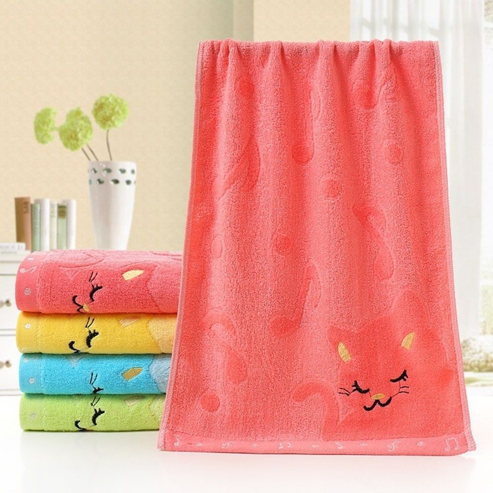 25 * 50 cm for household towel life cute cat children towel bamboo E-103