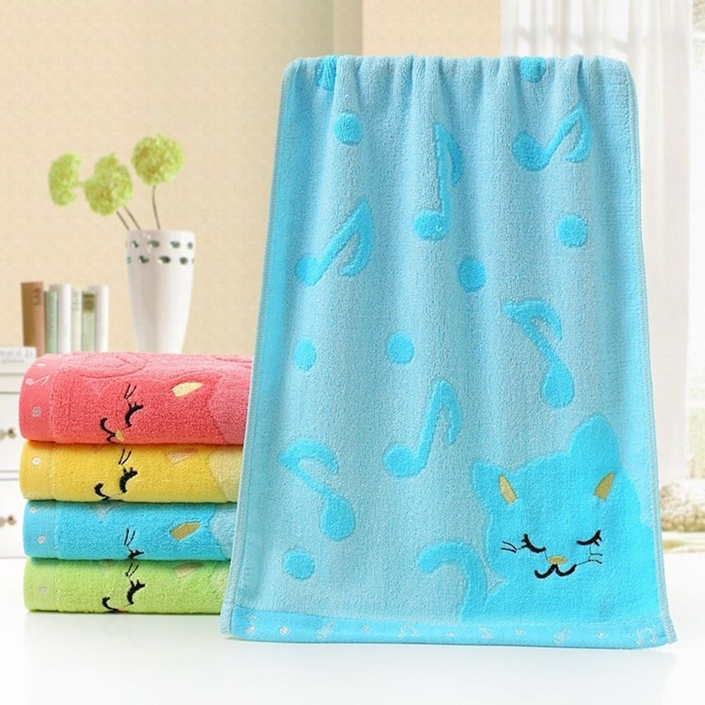 25 * 50 cm for household towel life cute cat children towel bamboo E-103