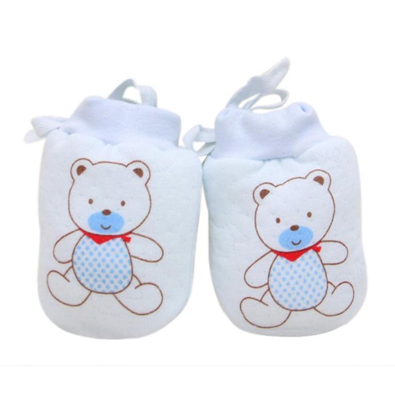 Lovely Baby Infant Boys Girls Anti Scratch Mittens Soft Lace-Up Warm Newborn Baby Gloves Gifts Good Quality Krystal M--36