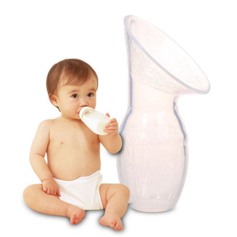 Silicone Breastfeeding Manual Nursing Strong Suction Reliever Breast Pumps Feeding Milk Bottle Sucking L---16