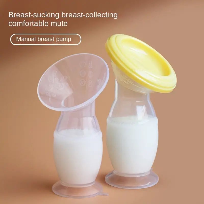 Silicone Breastfeeding Manual Nursing Strong Suction Reliever Breast Pumps Feeding Milk Bottle Sucking L---16