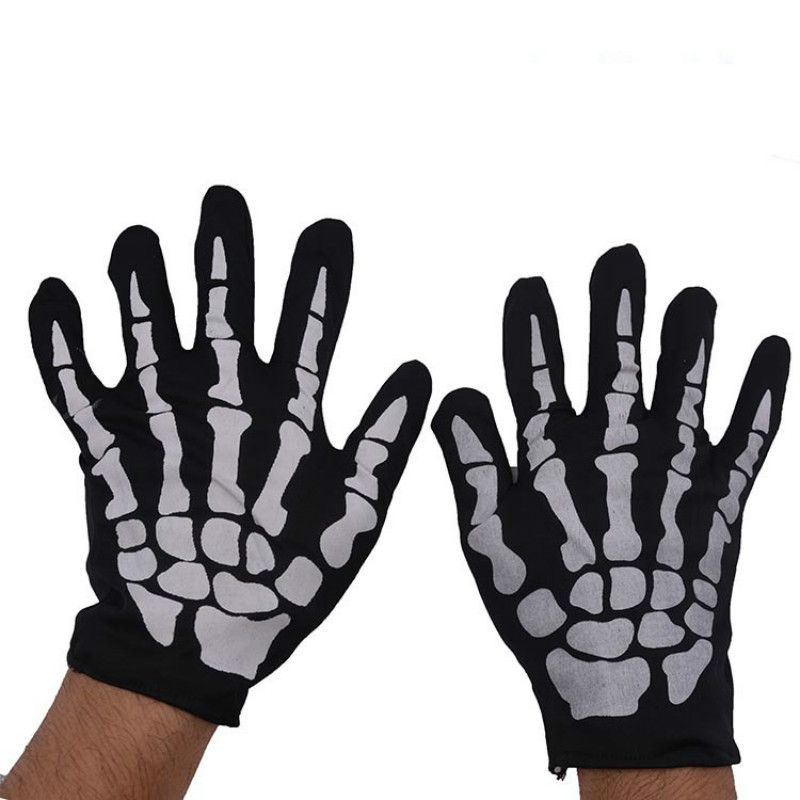 Halloween mask horror chin chin mask skeleton ghost gloves set show party new  J-143-5