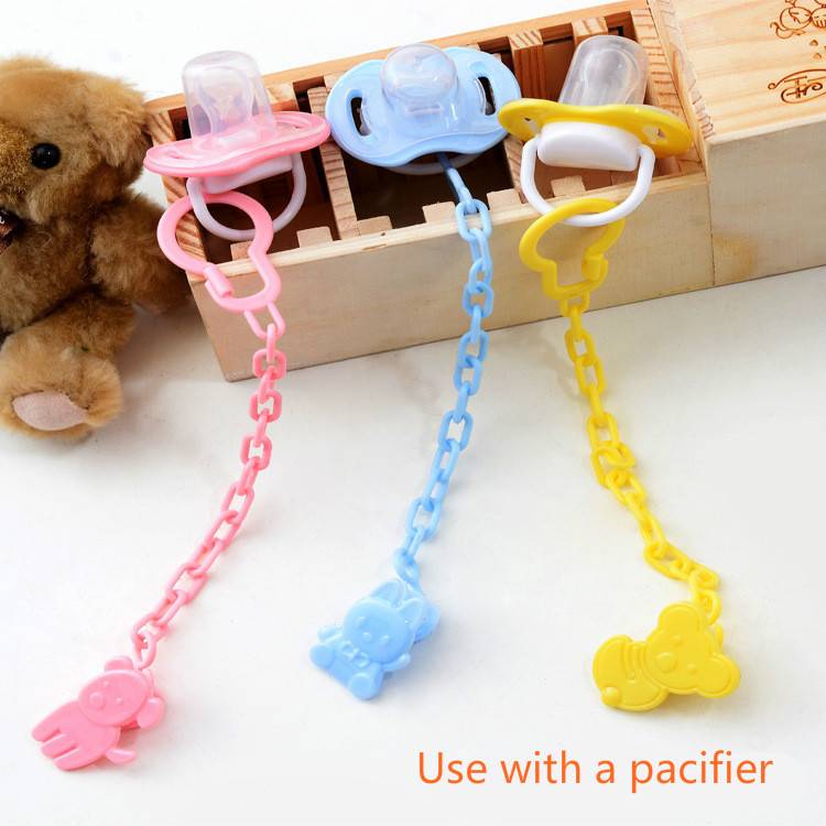1pc baby pacifier chain anti-lost pacifier chain baby pacifier clip L--32--3