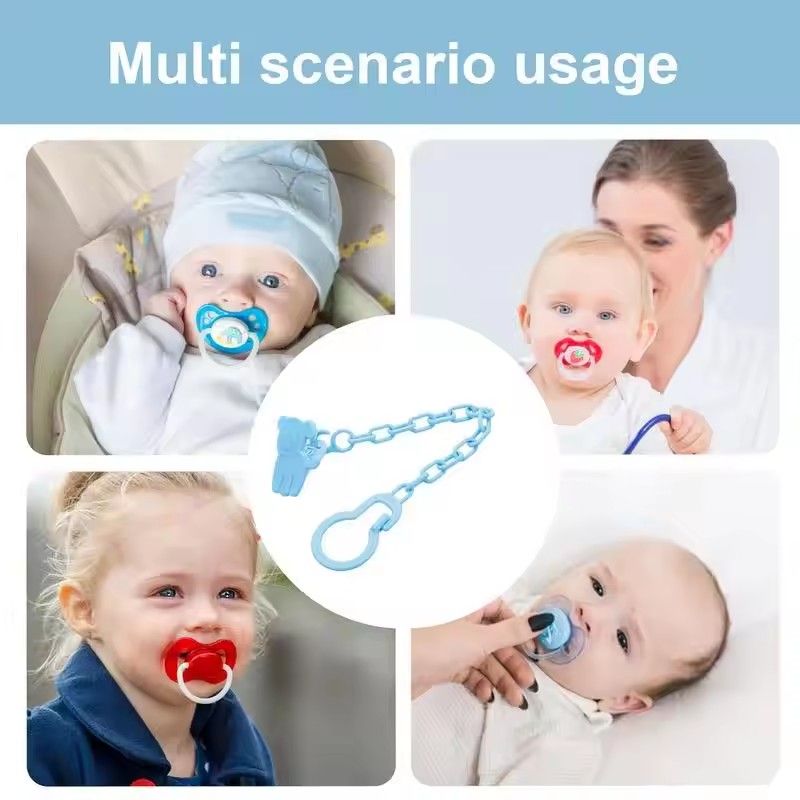1pc baby pacifier chain anti-lost pacifier chain baby pacifier clip L--32--3