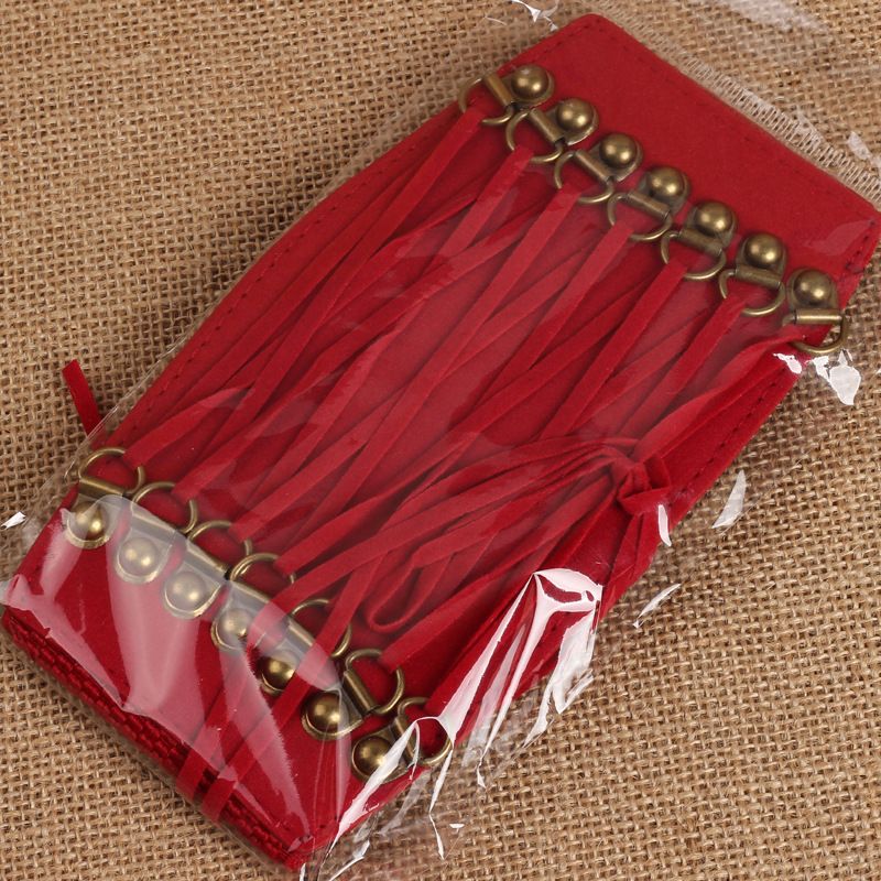 Women Fashion Wide Elastic Stretch Belt Tassel Lace Up Corset Waist Waistband E-3
