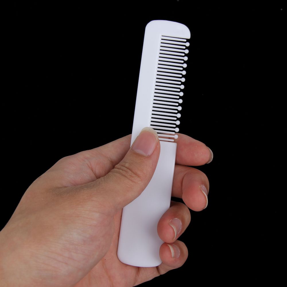 2Pcs White Safety Soft Baby Hair Brush Set Infant Comb Grooming Shower Design Pack Kit Comb + Baby Brush Set M--40