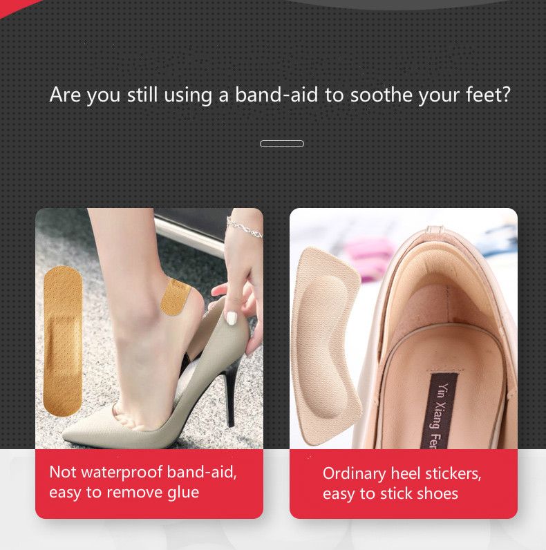 Anti-wear foot heel post unisex foot stickers artifact women's high heels foot parts free stickers wear stickers B2-138--2