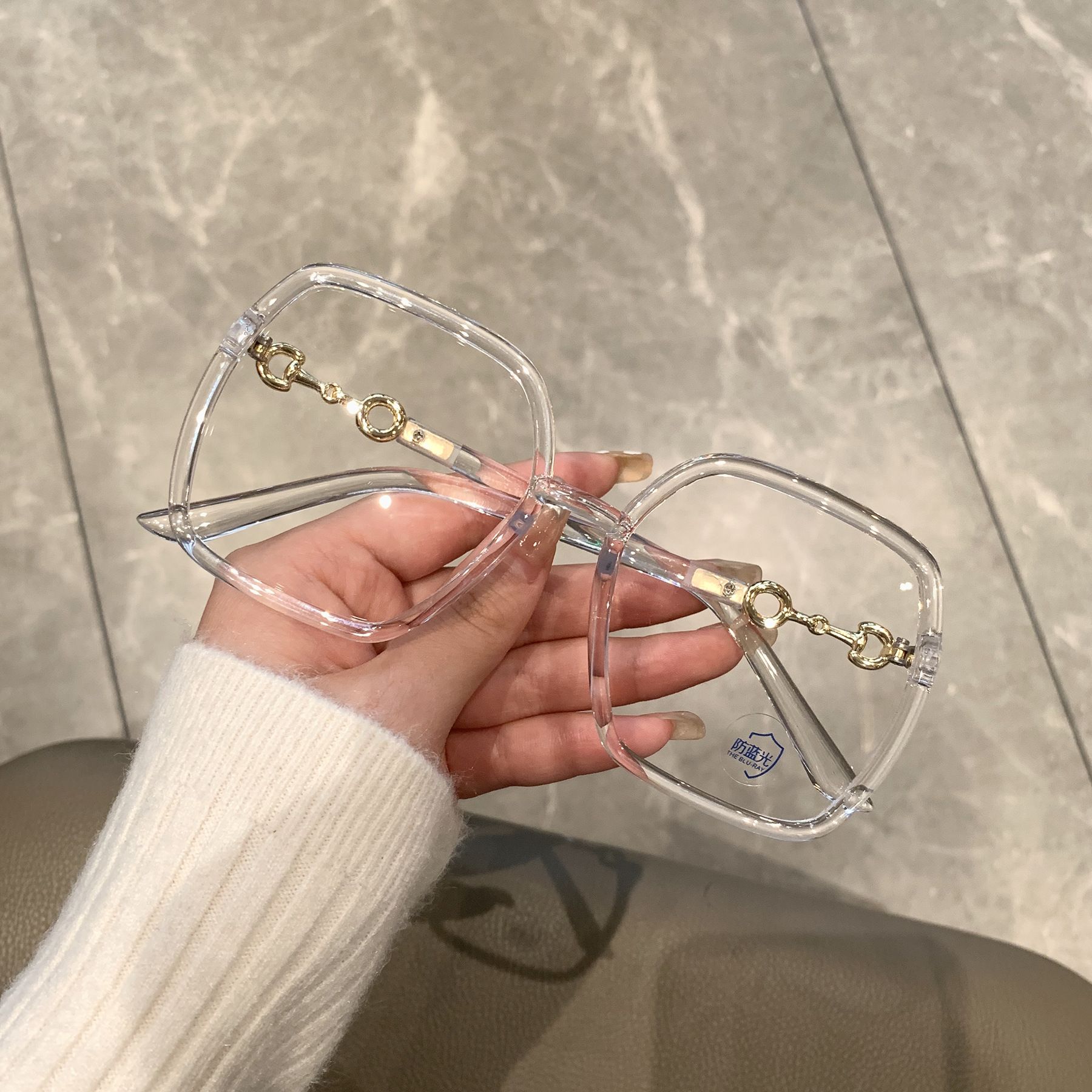 Ultra Large Blue Light Blocking Glasses Glasses Lenses Computer Reading/gaming/tv/mobile Phone Women's Glasses Uv Glasses FZ-416