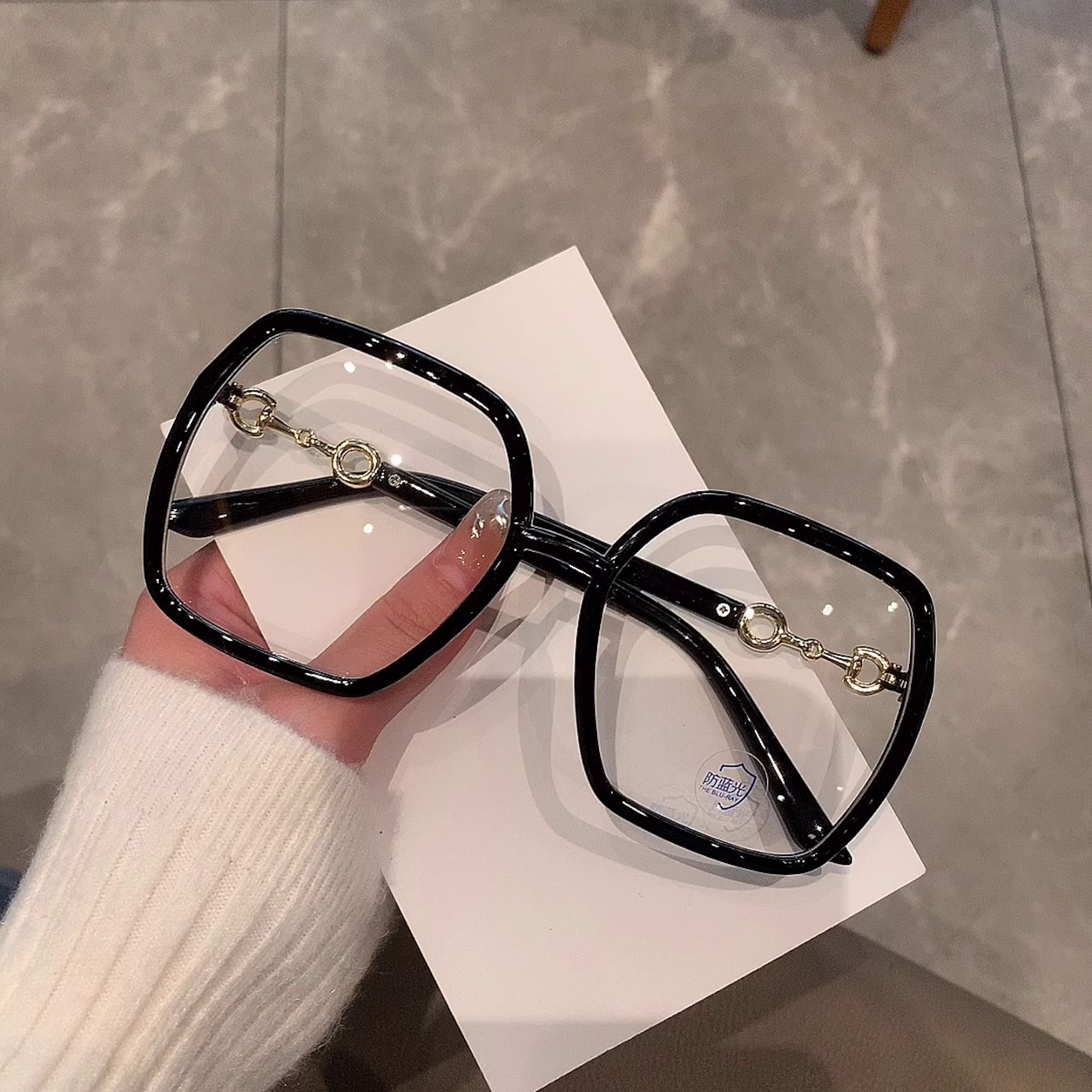 Ultra Large Blue Light Blocking Glasses Glasses Lenses Computer Reading/gaming/tv/mobile Phone Women's Glasses Uv Glasses FZ-416