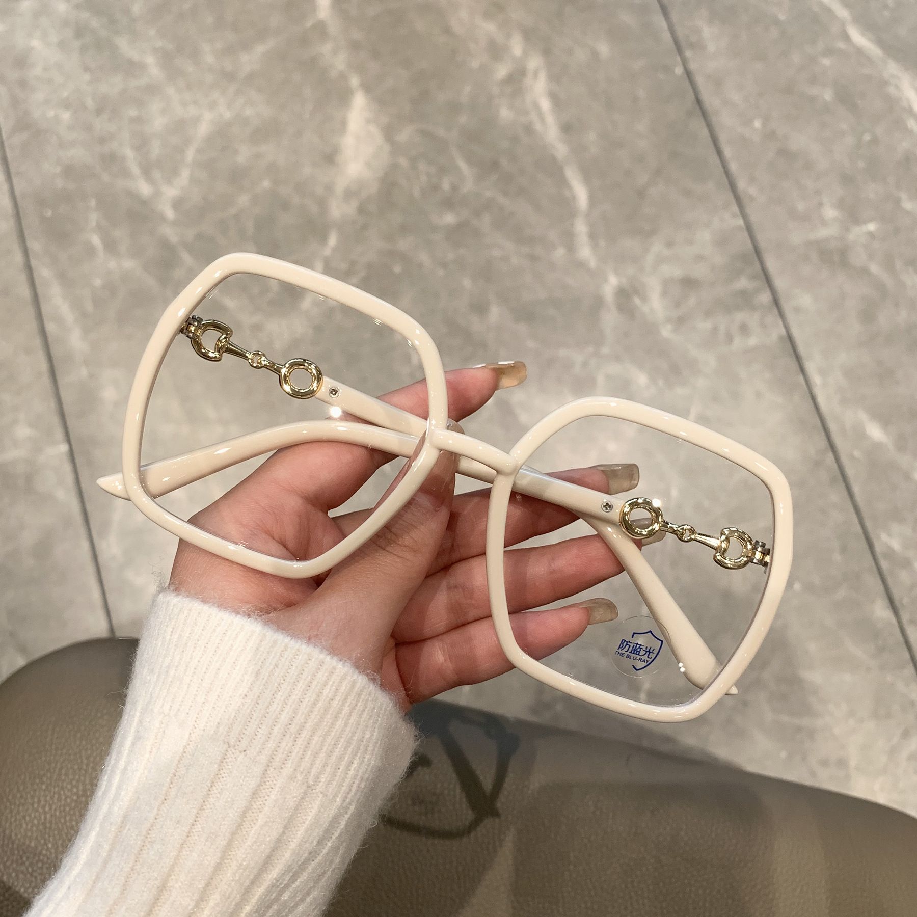 Ultra Large Blue Light Blocking Glasses Glasses Lenses Computer Reading/gaming/tv/mobile Phone Women's Glasses Uv Glasses FZ-416