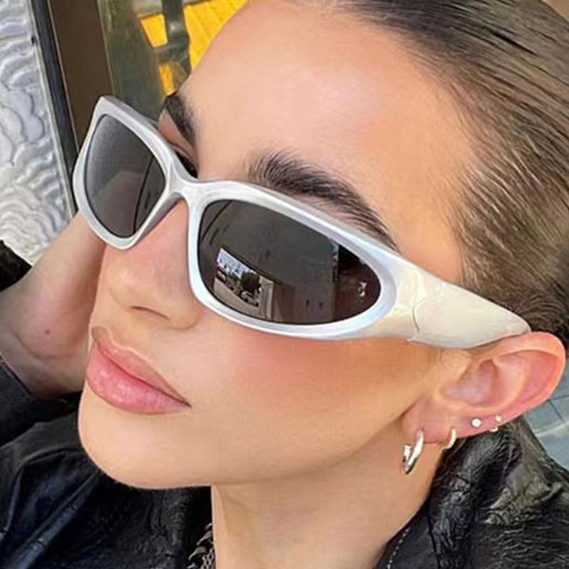 New Y2K Sports Punk Sunglasses Women Brand Designer Square Goggle Men Luxury Sun Glasses UV400 Colorful Mirror Fashion Eyewear FZ-429