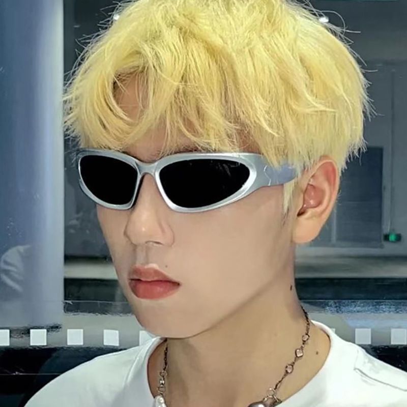 New Y2K Sports Punk Sunglasses Women Brand Designer Square Goggle Men Luxury Sun Glasses UV400 Colorful Mirror Fashion Eyewear FZ-429