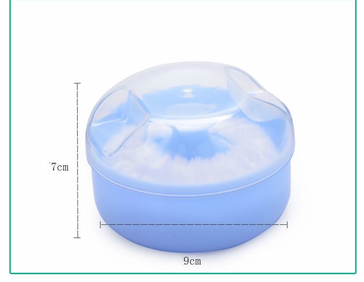 1PC New High Quality Baby Soft Face Body Cosmetic Powder Puff talcum powder Sponge Box Case Container L--35--1