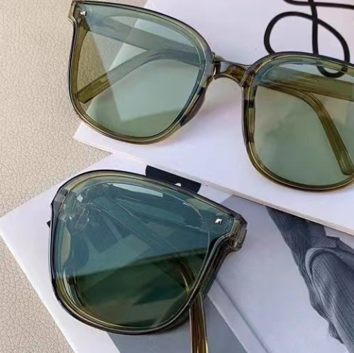 Foldable Square Frame Sunglasses For Women Men Rivet Decor Polarized Glasses Casual Portable Outdoor Eyewear UV400 FZ-451