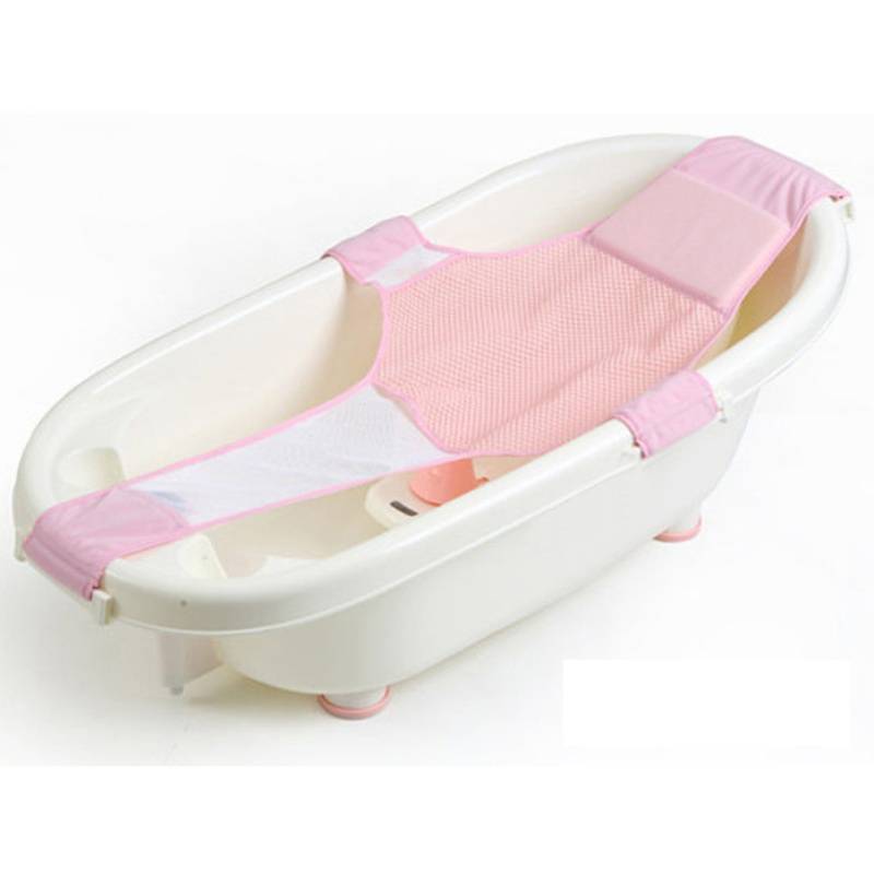 Baby Care Adjustable Infant Shower Bath Bathing Bathtub Baby Bath Net Safety Security Seat Support L--10