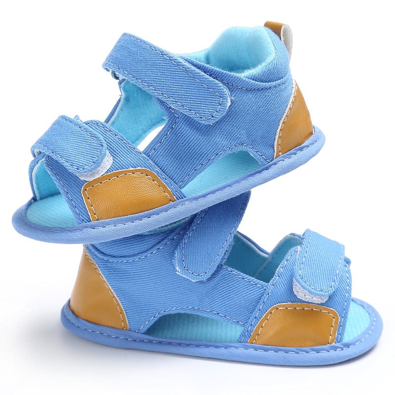 Fashion Baby Sandals Boys Cute Canvas Summer Shoes 0-2Y Newborn Baby Sandals Soft Shoes