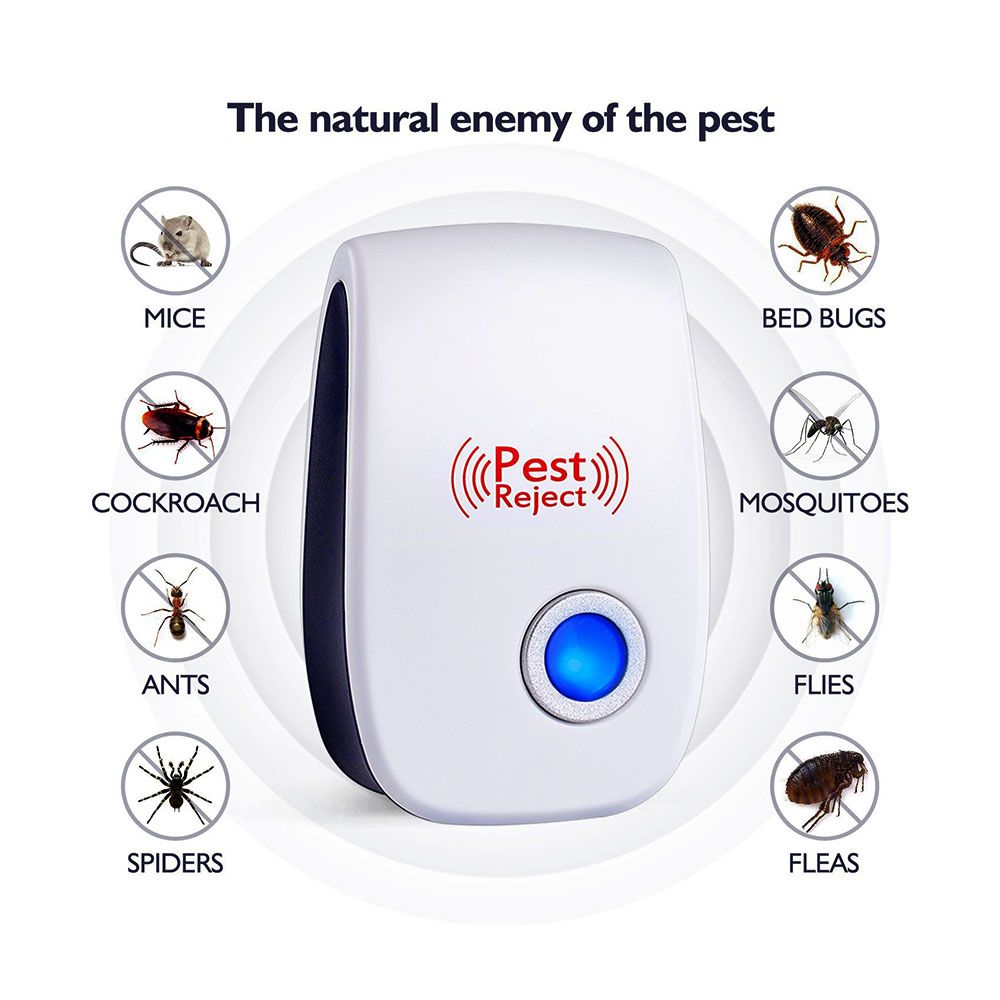 Ultrasonic Electronic Pest Repeller Mosquito Mouse Rat Multi-function Rodent Insect Repellent Mini Insect Killer RodeE-482