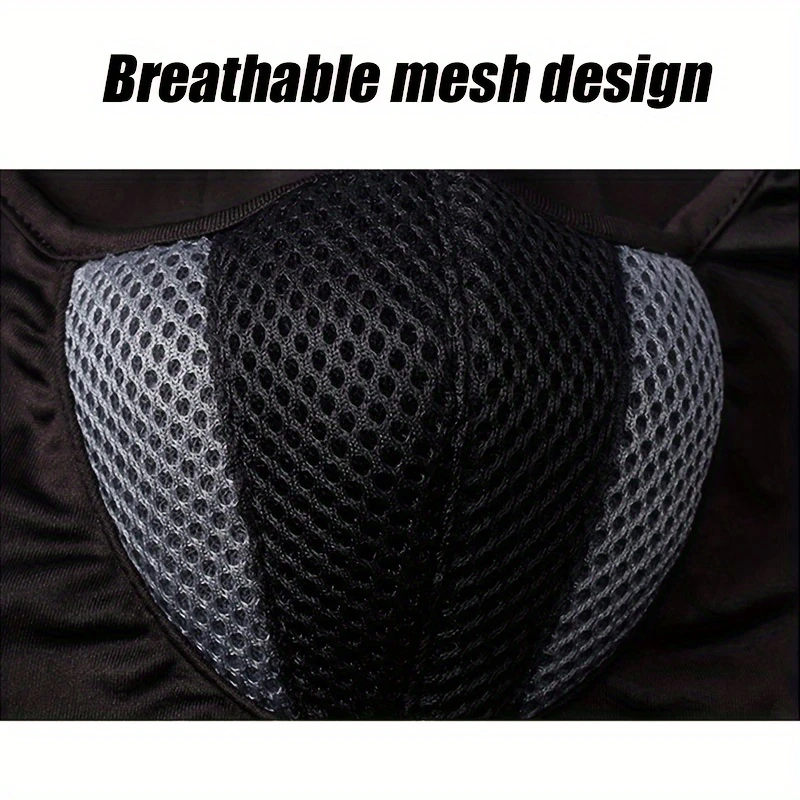 Unisex Breathable Full Face Balaclava - Knit Protection for Riding & Outdoor Sports, Windproof & Dustproof  FZ-412