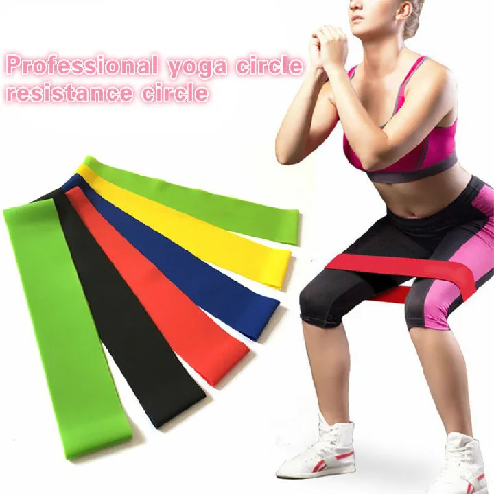 Portable Fitness Workout Equipment Rubber Resistance Bands Yoga Gym Elastic Gum Strength Pilates Crossfit Women Weight Sports C-66-9