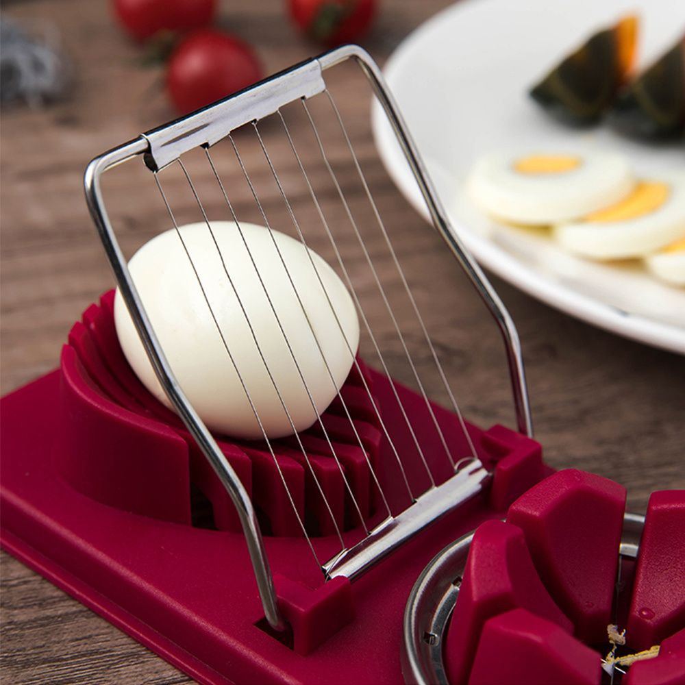 Multifunctional Egg Cutter Stainless Steel Egg Slicer Sectioner Cutter Mold Flower-Shape Luncheon Meat Cutter Kitchen Gadgets  E-1029