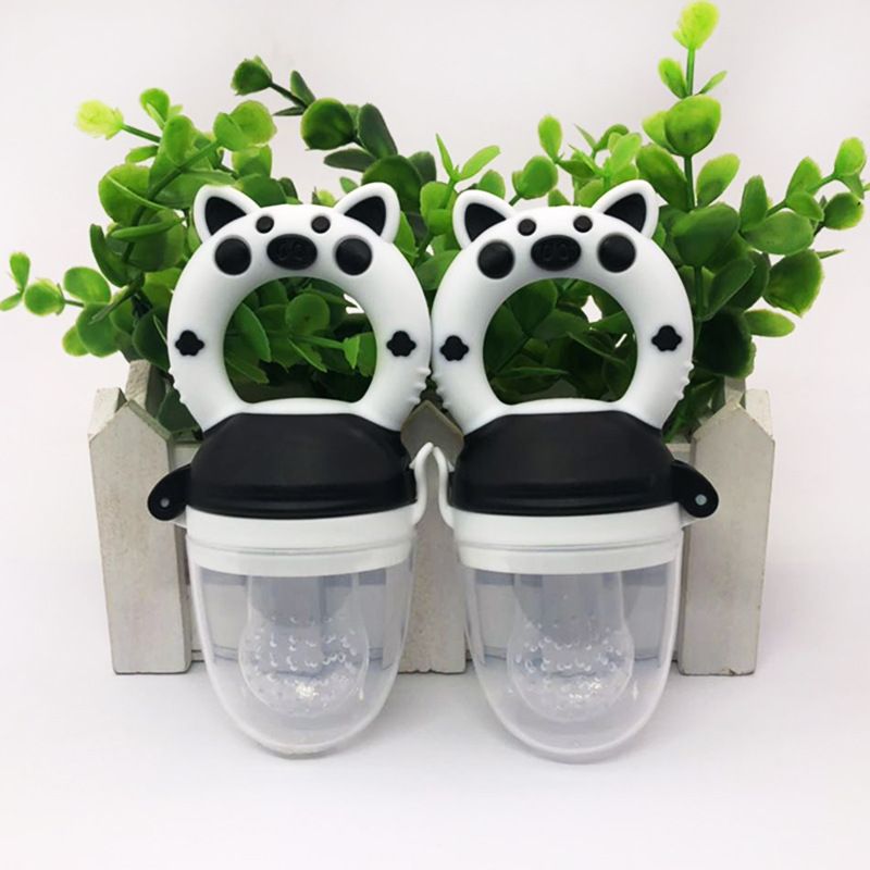 Silicone Baby Pacifier Feeder Cartoon Animal Infant Nipple Holder Newborn Fruit pacifier  Silicona  nipple bit