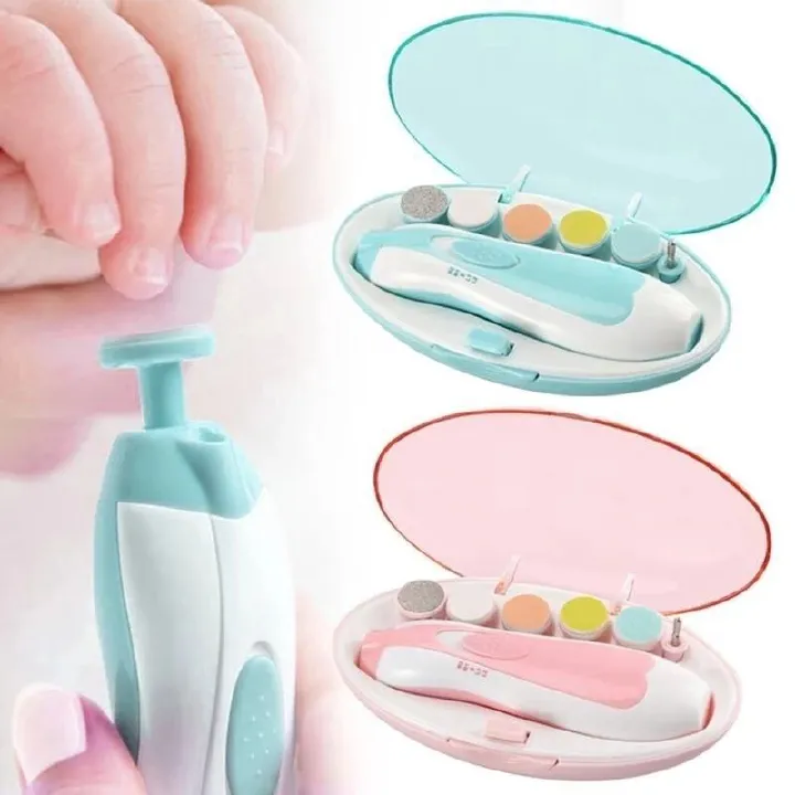 Kids Baby Nail Trimmer Electric Baby Manicure Pedicure Nail Clippers Cutter Scissors Care Set New Born