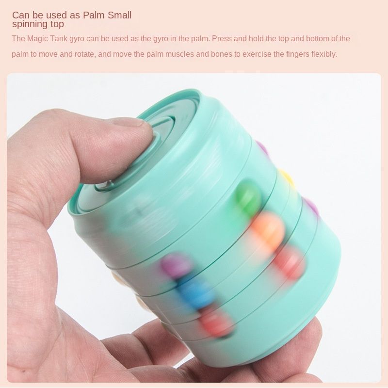 Multiple Functions Fidget Spinner Magic Colorful Beans Finger Spinning Relieves Stress Decompression Tool For Children And Adult  C-356